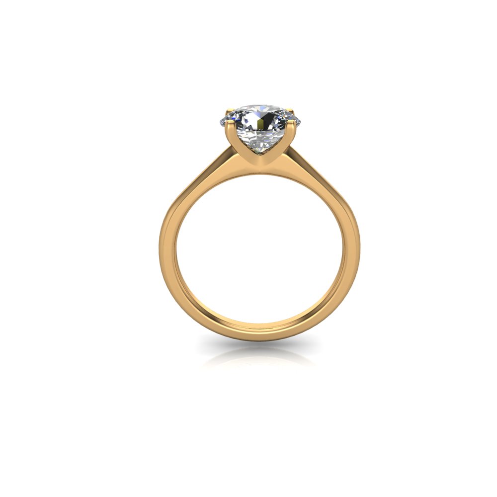 Oval Schnitt Diamant Hochzeit Ring 1.30 Karat Zertifiziert Künstlicher  Grown 14K | eBay